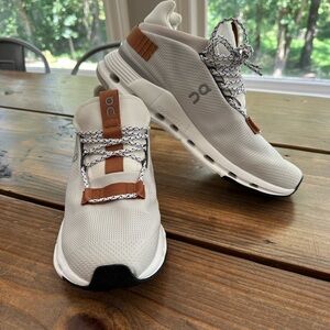 On Running Women's Cream and Brown Shoes